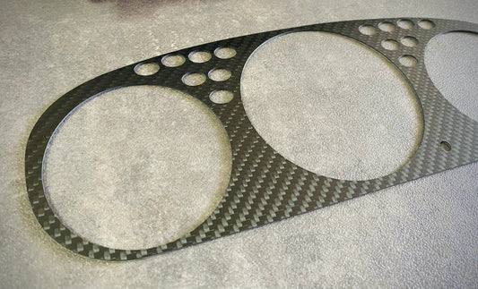 Real Carbon Fiber Gauge Cluster Bezel Skin for Honda Civic 6th gen 96-00