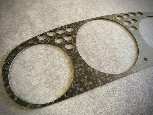 Real Forged Carbon Fiber Gauge Cluster Bezel Skin for Honda Civic 6th gen 96-00