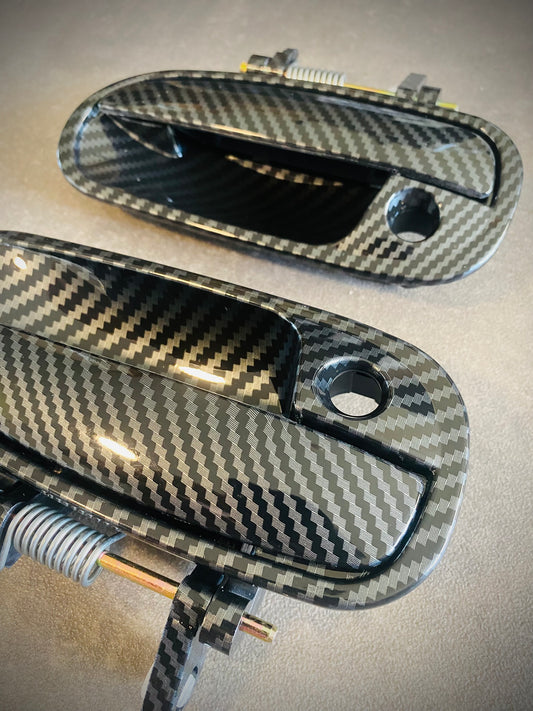 Hydro Dipped carbon fiber door handles for Honda Civic EK 6th gen 96-00