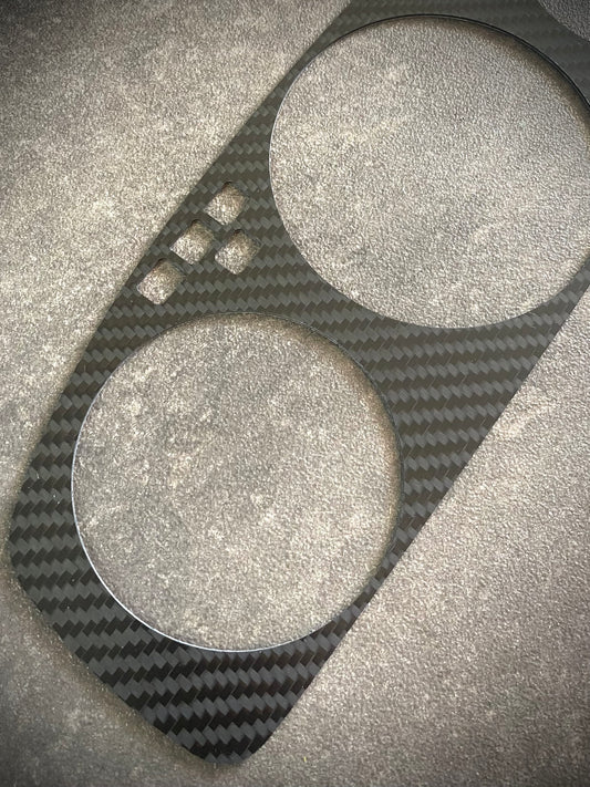 Real Carbon Fiber Gauge Cluster Bezel Skin for Honda Civic 5th gen 92-95