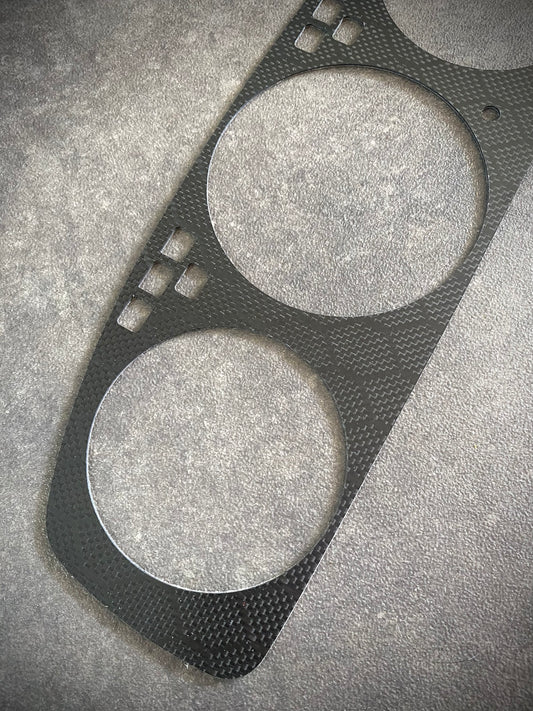 Real Honeycomb Carbon Fiber Gauge Cluster Bezel Skin for Honda Civic 5th gen 92-95