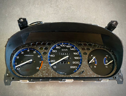 Real Forged Carbon Fiber Gauge Cluster Bezel Skin for Honda Civic 6th gen 96-00