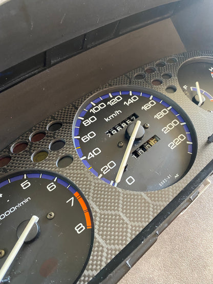 Real Honeycomb Carbon Fiber Gauge Cluster Bezel Skin for Honda Civic 6th gen 96-00