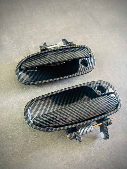 Hydro Dipped carbon fiber door handles for Honda Civic EK 6th gen 96-00