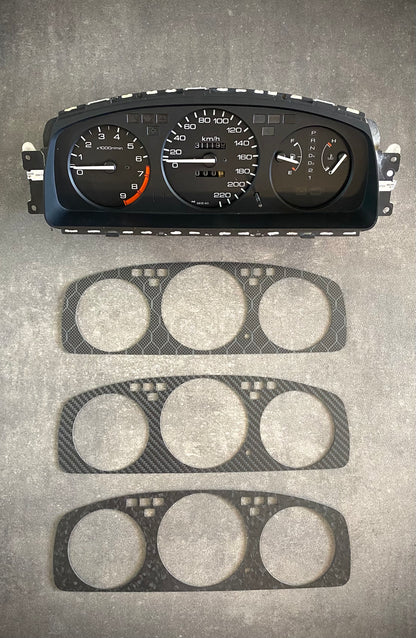 Real Carbon Fiber Gauge Cluster Bezel Skin for Honda Civic 5th gen 92-95