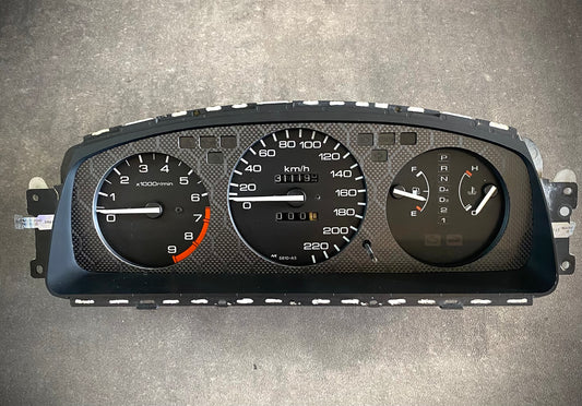 Real Honeycomb Carbon Fiber Gauge Cluster Bezel Skin for Honda Civic 5th gen 92-95