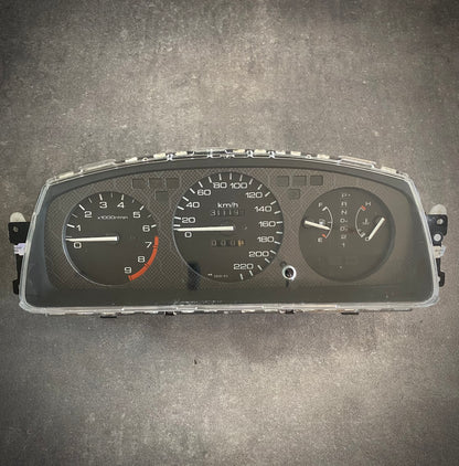 Real Honeycomb Carbon Fiber Gauge Cluster Bezel Skin for Honda Civic 5th gen 92-95