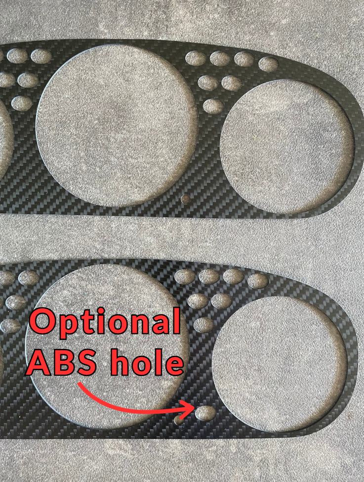 Real Red Twill Carbon Fiber Gauge Cluster Bezel Skin for Honda Civic 6th gen 96-00