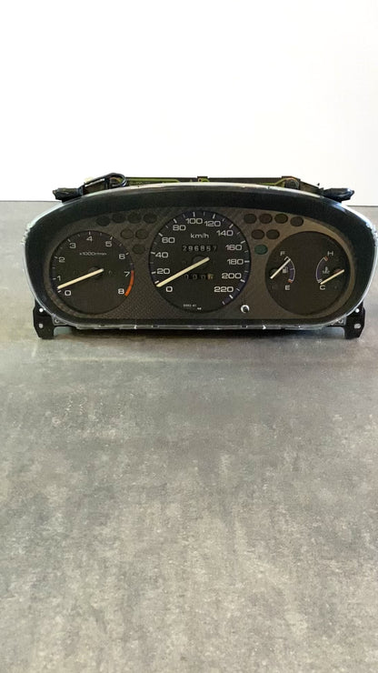 Real Carbon Fiber Gauge Cluster Bezel Skin for Honda Civic 6th gen 96-00